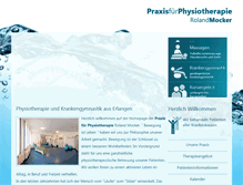 Tablet Screenshot of physiotherapie-mocker.de